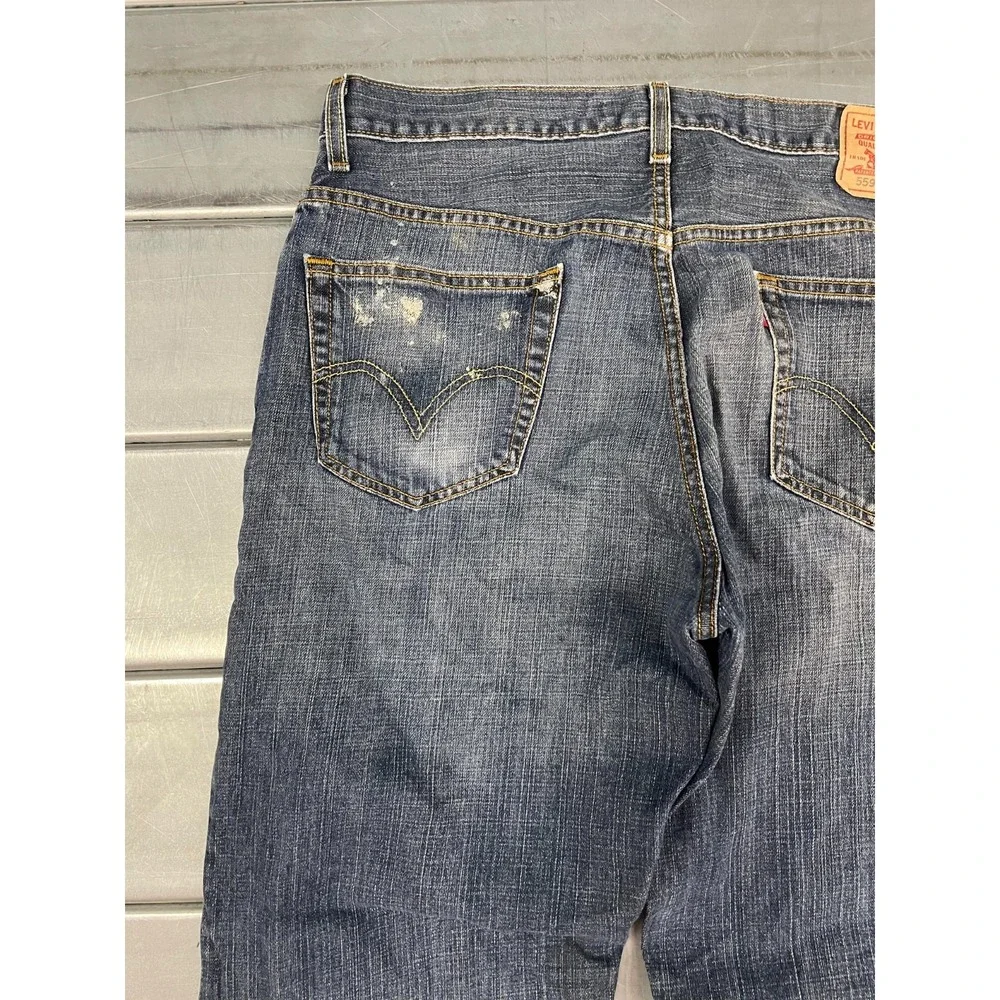 Vintage‎ Levis 559 Jeans Mens 36X34 Blue Medium Wash Denim Relaxed Straight Leg